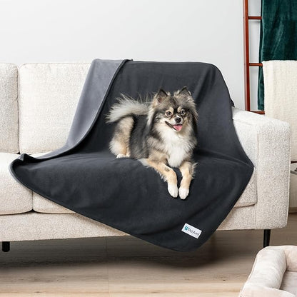 PetAmi Waterproof Pet Blanket Dog Bed Couch Cover for Furniture, Reversible Washable Soft Fleece