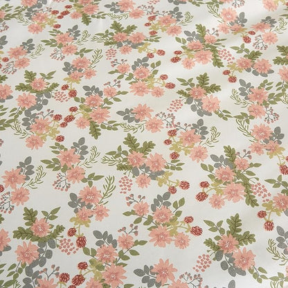 Chezmoi Collection Winika 3-Piece Floral Comforter Set King - Multicolor Pink Red Green Gray Floral Flowers Printed Microfiber Lightweight Bedding Set for All Season