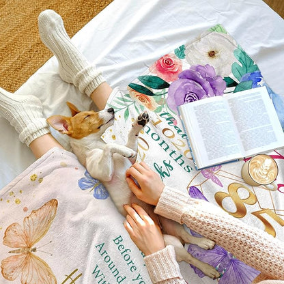 ZWERIVP 85th Birthday Gifts for Women, Women 85th Birthday Gifts, 85 Year Old Bday Decorations for Woman, Woman 85 Year Old Bday Throw Blankets 50"X60"