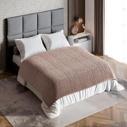 PAULATO BY GA.I.CO. Waterproof Blanket for Bed – Queen Absorbent Couch Cover – Machine Washable Stain-Proof Pad for Large Sofa – Pets Dogs & Cats Friendly Protector - Marsala