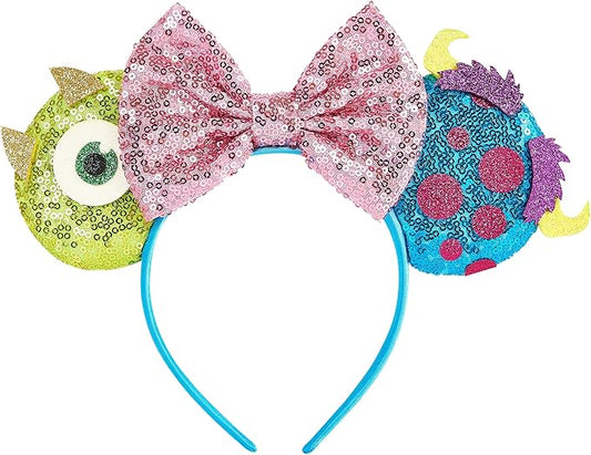 Mouse Ear Headbands,Sparkle Mouse Ears Headband for Women Girls Cartoon Princess Costume Cosplay Decoration