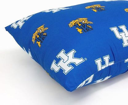 College Covers Everything Comfy Kentucky Wildcats Pillowcase Pair, Standard, 20" x 30", Includes 2 Pillowcases