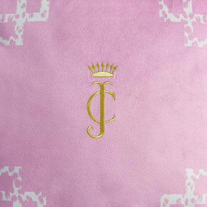 Juicy Couture Decorative Accent Throw-Pillows, 20"x20", Lattice Rose Pink