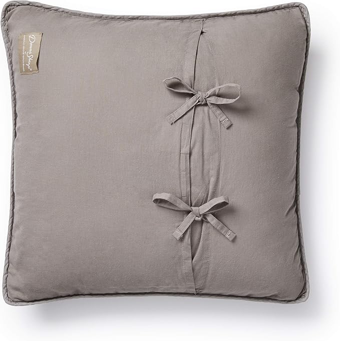 Donna Sharp Throw Pillow - Birch Forest - Lodge Decorative Throw Pillow with Log Cabin Pattern - Square