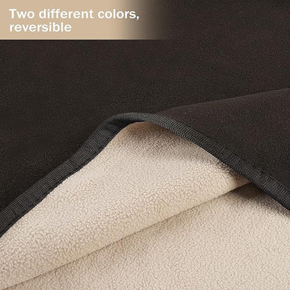 Catalonia Waterproof Blanket for Bed, Reversible Fleece Bed Sofa Cover, Washable Liquid Proof Furniture Protector