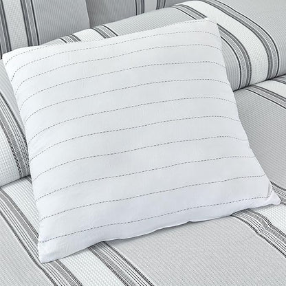 Modern Threads 5-Piece Jacquard Comforter Set, Kira Queen in Light Blue – Elegant Comforter, 2 Pillow Shams, and 2 Decorative Pillows