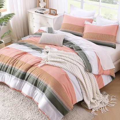 Litanika King Comforter Set Vanilla - 3 Pieces Lightweight Fluffy Bedding Comforter Sets, All Season Down Alternative Comforter (1 Comforter, 2 Pillowcases)