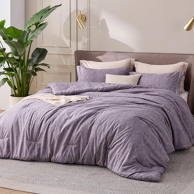 Bedsure King Size Comforter Set - Dark Red King Comforter Set, Soft Bedding for All Seasons, Cationic Dyed Bedding Set, 3 Pieces, 1 Comforter (104"x90") and 2 Pillow Shams (20"x36"+2")