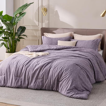 Bedsure Twin/Twin XL Comforter Set - Dark Red Soft Bedding for All Seasons, Cationic Dyed Bed Set, 2 Pieces, 1 Twin Size Comforter (68"x88") and 1 Pillow Sham (20"x26"+2")