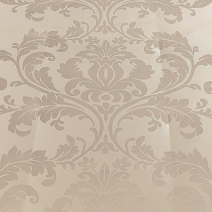 Chezmoi Collection Royale 7-Piece Jacquard Floral Comforter Set, Oversized Queen, Champagne
