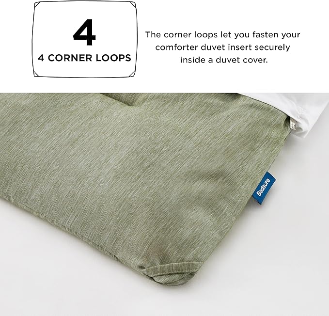 Bedsure King Size Comforter Set - Olive Green Soft Bedding for All Seasons, Cationic Dyed Bed Set, 3 Pieces, 1 King Size Comforter (104"x90") and 2 Pillow Shams (20"x36"+2")