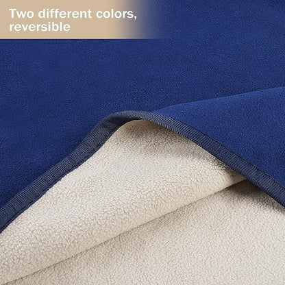 Catalonia Waterproof Blanket for Bed, Reversible Fleece Bed Sofa Cover, Washable Liquid Proof Furniture Protector