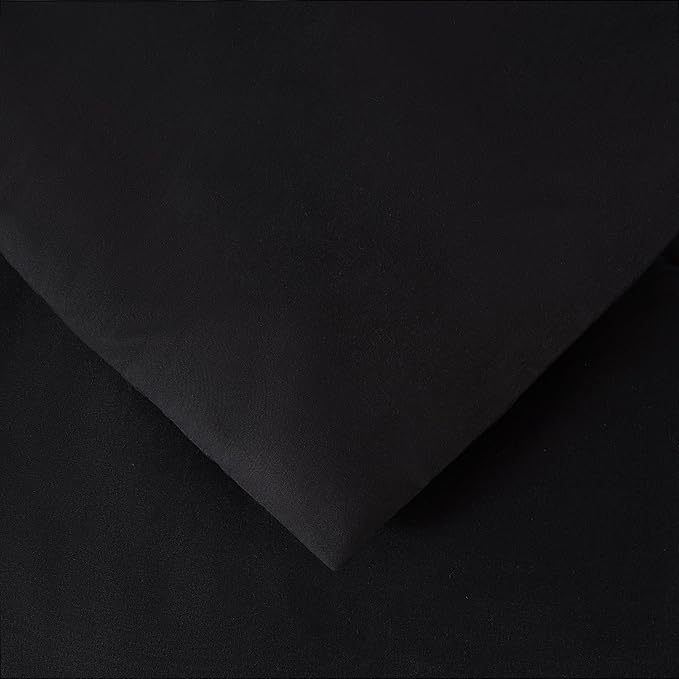 Chezmoi Collection Briar 7-Piece Full Bed in a Bag - All Season Lightweight Microfiber Comforter Set - Includes Sheets & Shams - Black/Gray/White Pleated Stripe Design