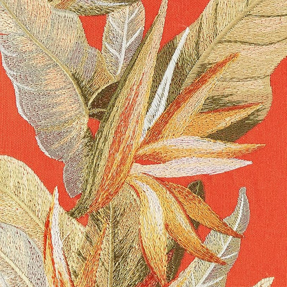 Tommy Bahama - Throw Pillow, Ideal for Bed or Couch, Tropical Design, Cozy Home Essentials (Birds of Paradise Orange, 20" x 20")