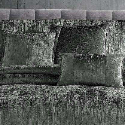 Riverbrook Home Turin Comforter Set, King, Charcoal, 7-Piece Set