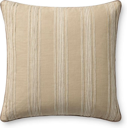 Loloi Chris Loves Julia Verona Collection PCJ0033 Natural 22'' x 22'' Cover Only Pillow