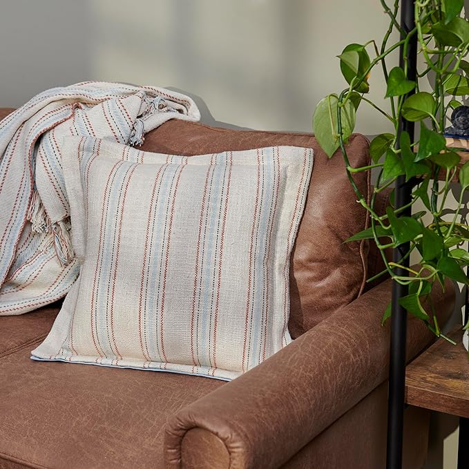 Primitives by Kathy Ticking Stripe Pillow, Multicolor