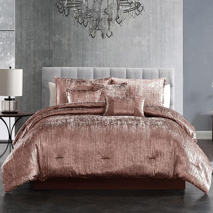 Riverbrook Home Turin Plush Comforter Set, Twin, Spice, 2-Piece Set