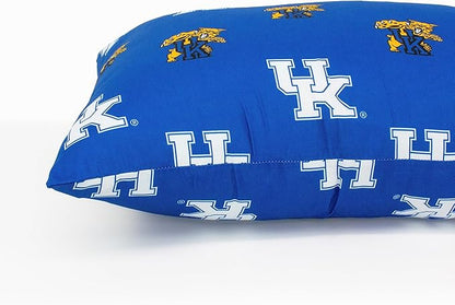 College Covers Everything Comfy Kentucky Wildcats Pillowcase Pair, Standard, 20" x 30", Includes 2 Pillowcases