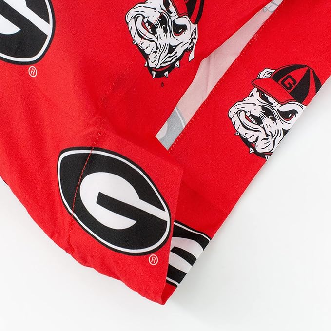 College Covers Everything Comfy Georgia Bulldogs Pillowcase Pair, King, 20" x 40", Includes 2 King Pillowcases