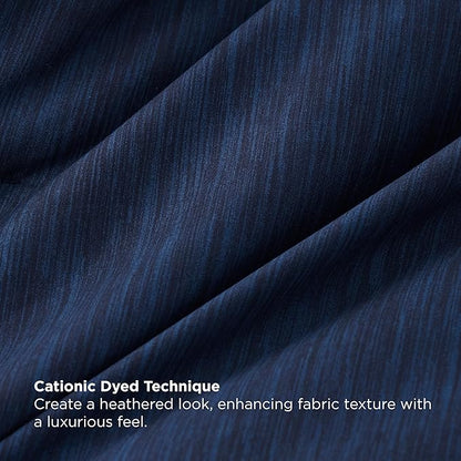Bedsure Queen Comforter Set Navy - Bed in a Bag Queen Size Bedding 7 Pieces, Cationic Dyed Bed Set Gift for Family, Navy Soft Bedding for All Seasons Comforter with Sheets, Pillowcases & Shams