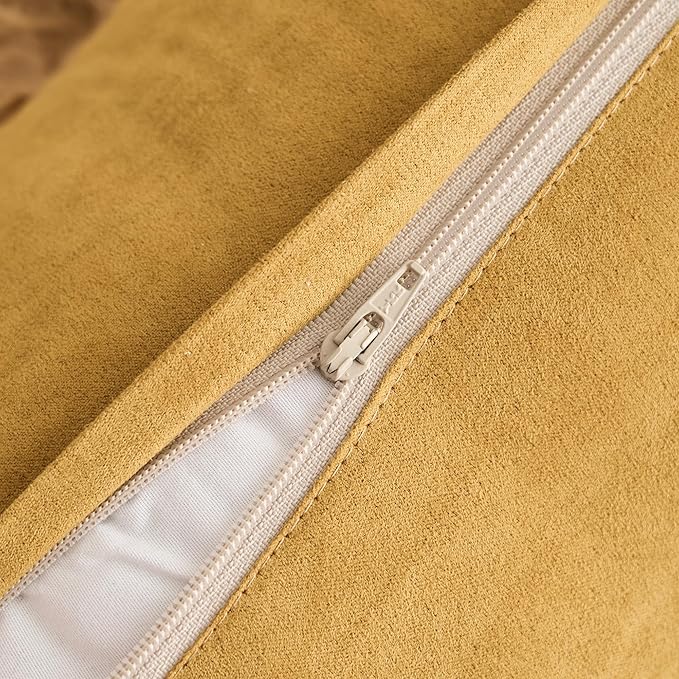 Genuine Mongolian Lamb Fur Pillow Cover – 12"x20" Rectangular Cushion Case – Soft Curly Wool Decorative Accent for Sofa, Bed, or Chair (Toffee)