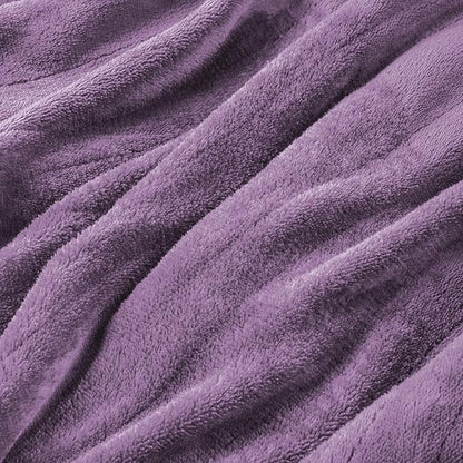 Electric Heated Blanket Throw Size 50"x60", Fast Heating Throw, Soft Microplush for Sofa & Office,6 Heating Levels & 1-10 Hours Auto Off, Machine Washable, Gifts for Family-Purple