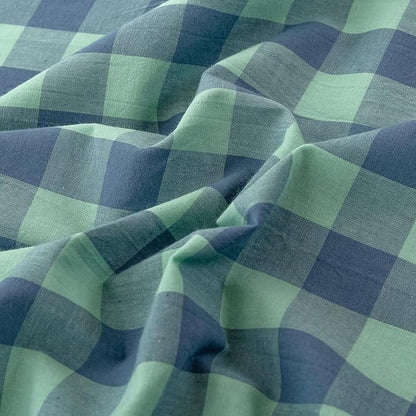 HighBuy Turquoise Gingham Comforter Set Queen Size,Farmhouse Modern Blue Plaid Checkered Comforter Set Grid Bedding Sets Soft Fluffy 3 Pieces,Gingham Bed Comforter with 2 Pillowcases
