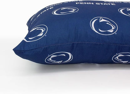 College Covers Everything Comfy Penn State Nittany Lions Pillowcase Pair, Standard, 20" x 30", Includes 2 Pillowcases
