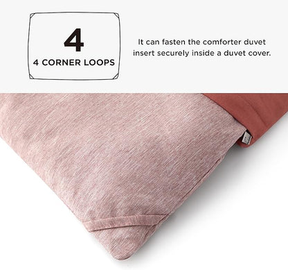 Bedsure Full Comforter Set - Dusty Rose Soft Bedding for All Seasons, Cationic Dyed Bed Set, 3 Pieces, 1 Full Size Comforter (82"x86") and 2 Pillow Shams (20"x26"+2")