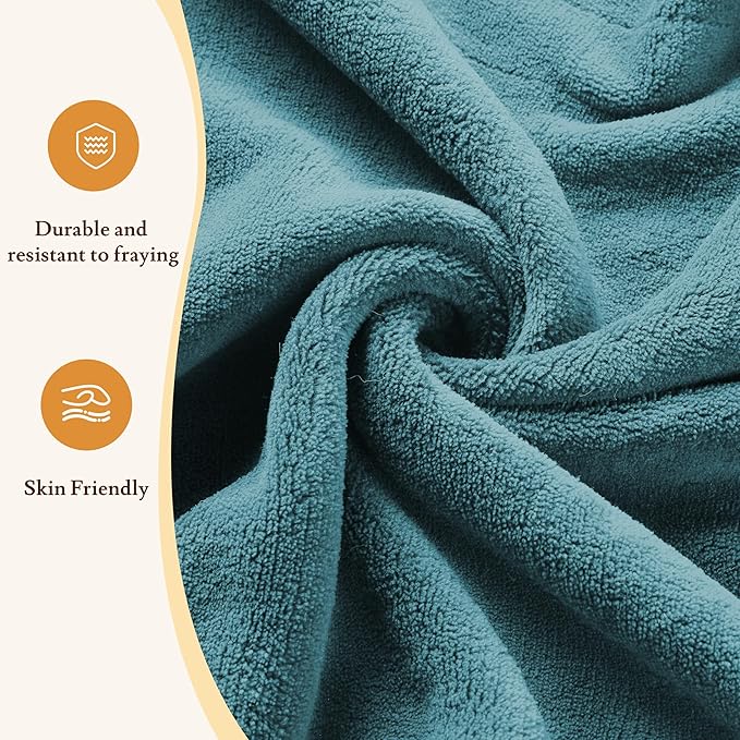 Electric Heated Blanket 50"x60" Throw Size Coral Fleece - 4 Heat Settings & 3H Auto Shut Off, Fast Heating, Machine Washable for Bed, Couch, Office - Teal