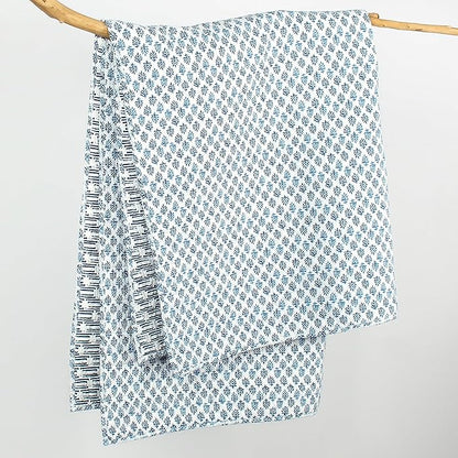 Levtex Home - Aditya - Throw - Medallion - Blue Navy and White - Quilted Throw (50x60in.) - Cotton