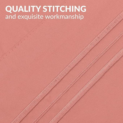 Mellanni Pillow Cases - Luxury, Extra Soft, Cooling Pillow Covers - 2 PC Iconic Collection Pillowcases - Envelope Closure (King 20" x 40", Coral)