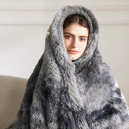 Bedsure GentleSoft Fluffy Fuzzy Faux Fur Throw Blanket for Couch, Soft Sherpa Fleece Cozy Gifts for Women, Plush Bed Blanket Christmas Room Decor for Men, Thick Warm Minky Teen Gifts Winter Bedding