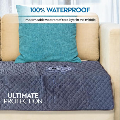 Waterproof Blanket, Dog Couch Cover, Dog Blankets for Car, Pet Couch Covers for Sofa, Furniture Protectors, Outdoor Picnic, Incontinent Bed Protector, 7 Layered