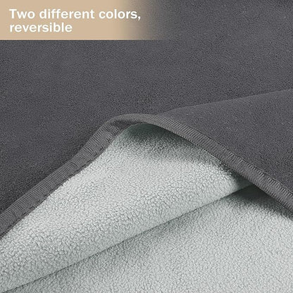 Catalonia Waterproof Blanket for Bed, Reversible Fleece Bed Sofa Cover, Washable Liquid Proof Furniture Protector