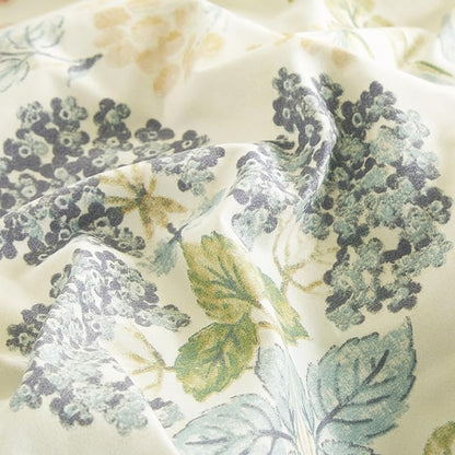 Chezmoi Collection Alyssa 3-Piece Boho Floral Comforter Set, Queen - Floral Medallion Multicolor Blue Green Red Yellow White Printed Microfiber Lightweight Bedding Set