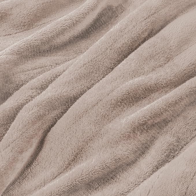 Electric Heated Blanket Throw Size 50"x60", Fast Heating Throw, Soft Microplush for Sofa & Office,6 Heating Levels & 1-10 Hours Auto Off, Machine Washable, Gifts for Family-Camel