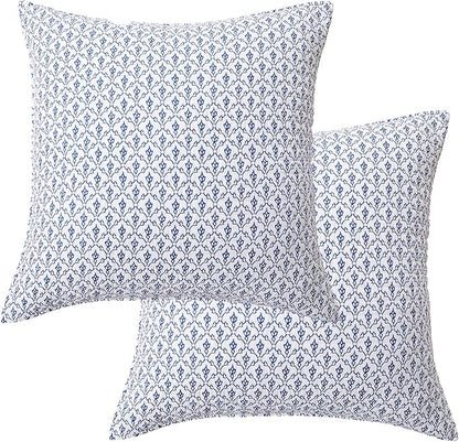 Levtex Home - Bennett - Quilted Euro Shams Set of Two (26 x 26 in.) - Mini Medallions - Cotton