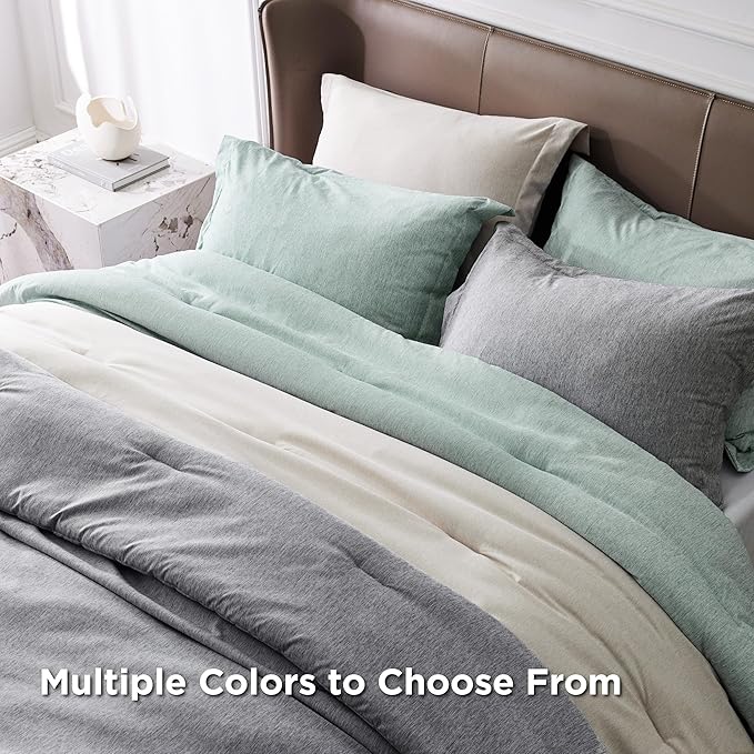 Bedsure Oversized Queen Comforter Set - Sage Green Soft Bedding for All Seasons, Cationic Dyed Bed Set, 3 Pieces, 1 Oversized Queen Size Comforter (98"x98") and 2 Pillow Shams (20"x26"+2")