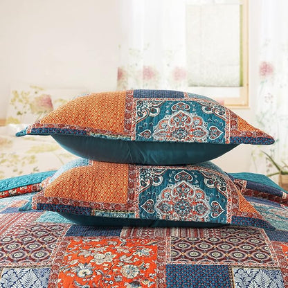 BEDIFANY Cotton Queen Size Quilt Sets, Soft Lightweight Bedspread Queen Size Soft Farmhouse Queen Queen Bedding Sets for Bed Decorations for All Seasons, 3 Pieces