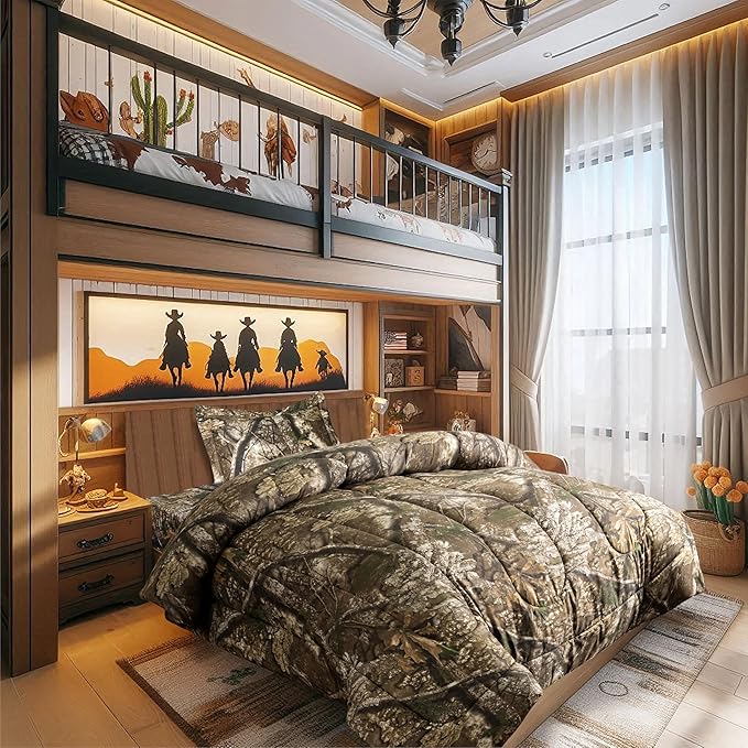 VISI-ONE Realtree APX Camo Twin 2 Piece Comforter Set – All-Season Lightweight Bedding for Kids, Toddlers, Teens, Girls & Nature Lovers, Ideal for Little Hunter’s Room, Outdoor Adventures
