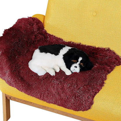 Pet Dog Bed Blankets, Fluffy Fleece Dog Throw Blankets Sleep Mat,Soft Puppy Blankets Cat Kitten, S M L XL,Fuzzy Reversible Sherpa Blanket for Bed, Couch, Sofa, Travel,Washable & Lightweight