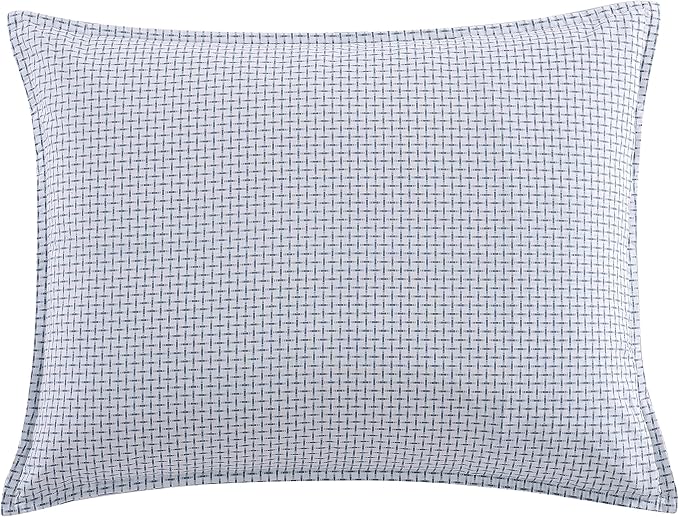 Nautica - Full/Queen Comforter Set, Cotton Reversible Bedding Set with Matching Shams (Tortola Blue, Full/Queen)