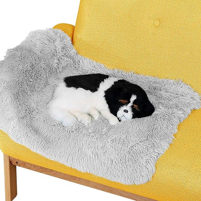 Pet Dog Bed Blankets, Fluffy Fleece Dog Throw Blankets Sleep Mat,Soft Puppy Blankets Cat Kitten, S M L XL,Fuzzy Reversible Sherpa Blanket for Bed, Couch, Sofa, Travel,Washable & Lightweight