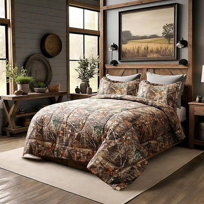 VISI-ONE Realtree Edge Camo Twin 2 Piece Comforter Set – Rustic Outdoor Design with Country, Western & Farmhouse Elements, All Season Use for Lodge, Nature-Lovers, Outdoor Enthusiasts & Modern Spaces