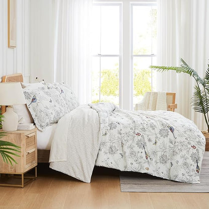 Southshore Fine Living, Inc. 3-Piece Full or Queen Comforter Set with 2 Pillow Shams, Down Alternative Comforter, Cozy Microfiber, Matching Bedding Set and Room Décor, Full/Queen, Bayberry Botanical