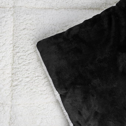 Utopia Bedding Micromink Sherpa Fleece Twin Comforter Set with 1 Pillow Sham, Plush and Warm Bedding Comforter Sets, Down Alternative Comforter, Ultra Soft and Cozy Comforter Set (Twin, Black)