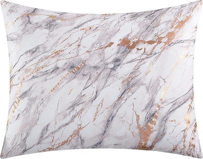 Pop Shop Marble Comforter Set, Full/Queen, Rose Gold