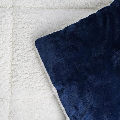 Utopia Bedding Micromink Sherpa Fleece Queen Comforter Set with 2 Pillow Shams, Plush and Warm Bedding Comforter Sets, Down Alternative Comforter, Ultra Soft and Cozy Comforter Set (Queen, Navy)